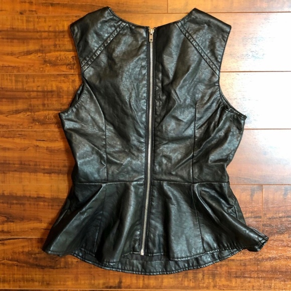 Vintage Steampunk Runway Couture Black Peplum Top - Picture 6 of 6